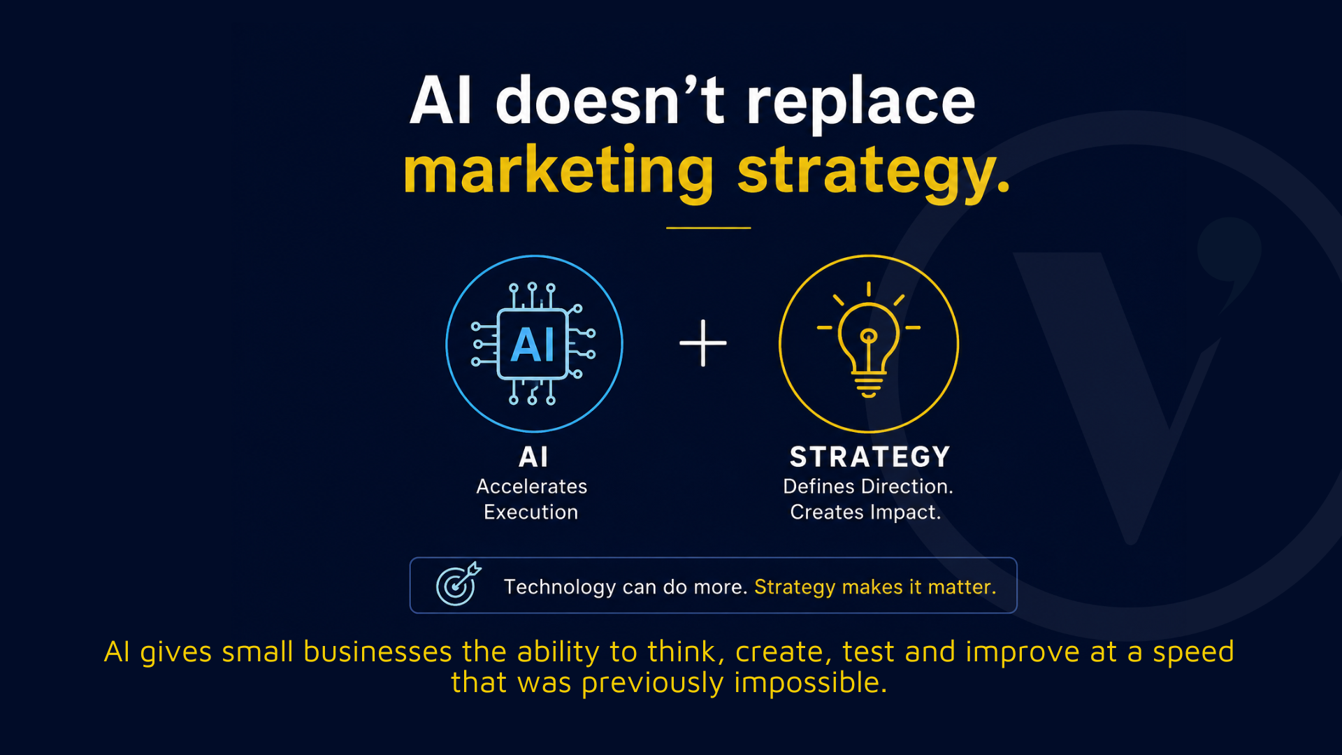 AI doesn't replace marketing strategy | Vermillion Pinstripes