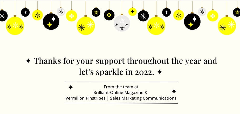 Brilliantly sparkling in 2022 | Brilliant Online | Vermilion Pinstripes Australia Singapore UK