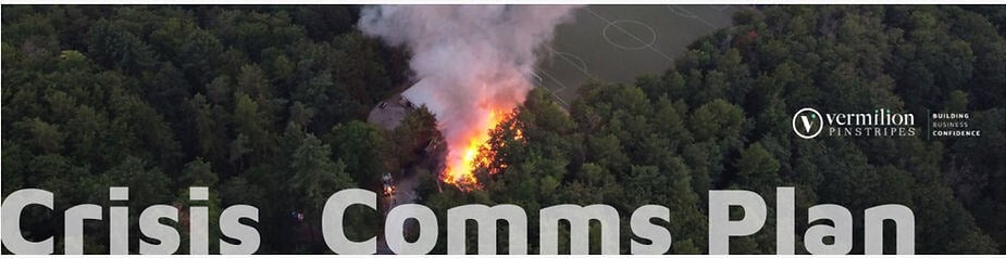 Crisis Comms Plan Vermilion Pinstripes
