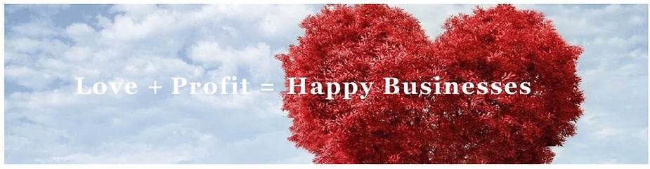 Love and Profit equals happy business | Vermilion Pinstripes Australia Singapore UK