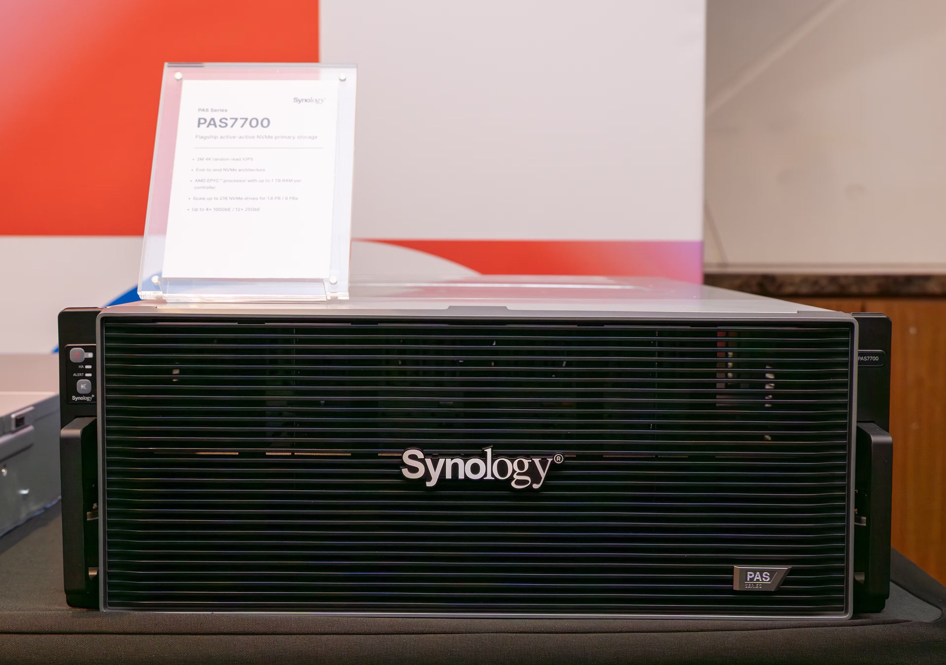 PAS7700 Synology | Vermillion Pinstripes