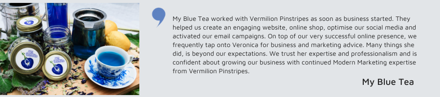 SMALL BUSINESS MARKETING - Testimonial from My Blue Tea