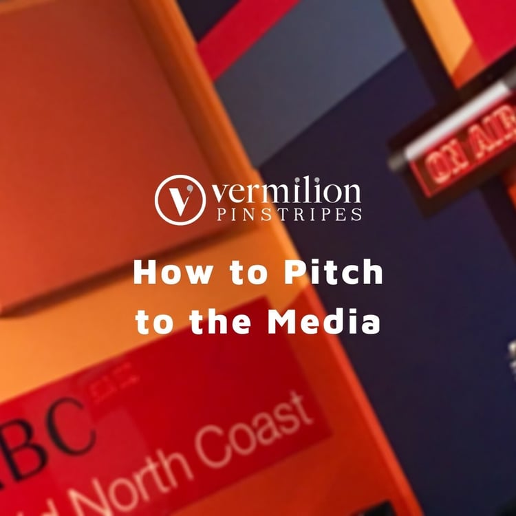 How to pitch to the media webinar by Vermilion Pinstripes