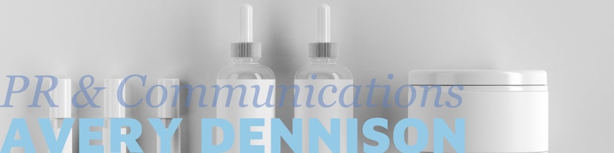 Press release for Avery Dennison collaborating with LOreal and Wasteflex by Vermilion Pinstripes.