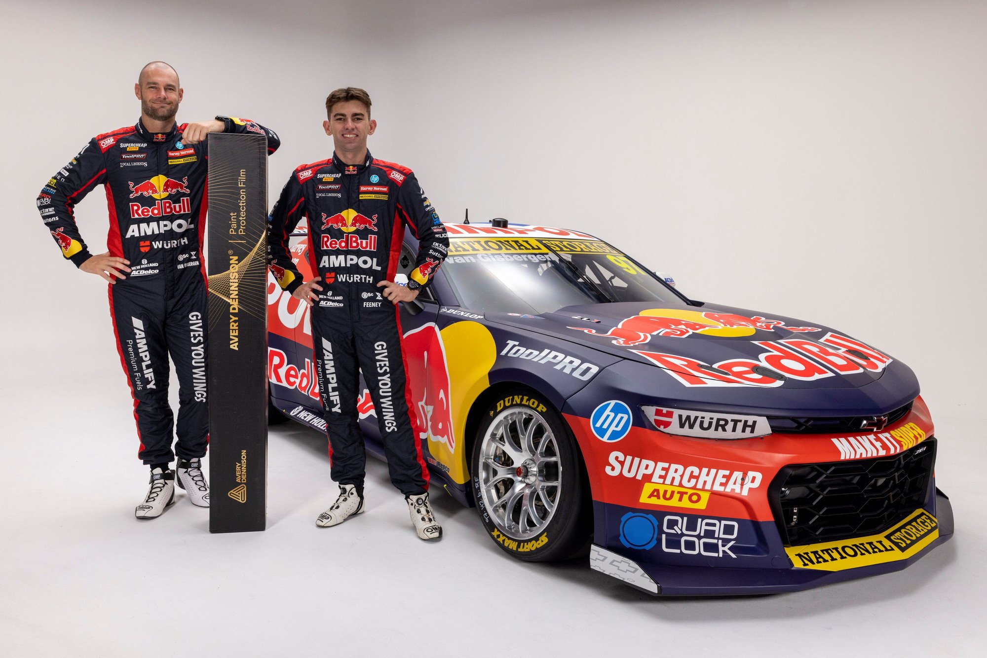 Avery Dennison x Red Bull Ampol Racing for 2023 livery | B2B Communications | Vermilion Pinstripes