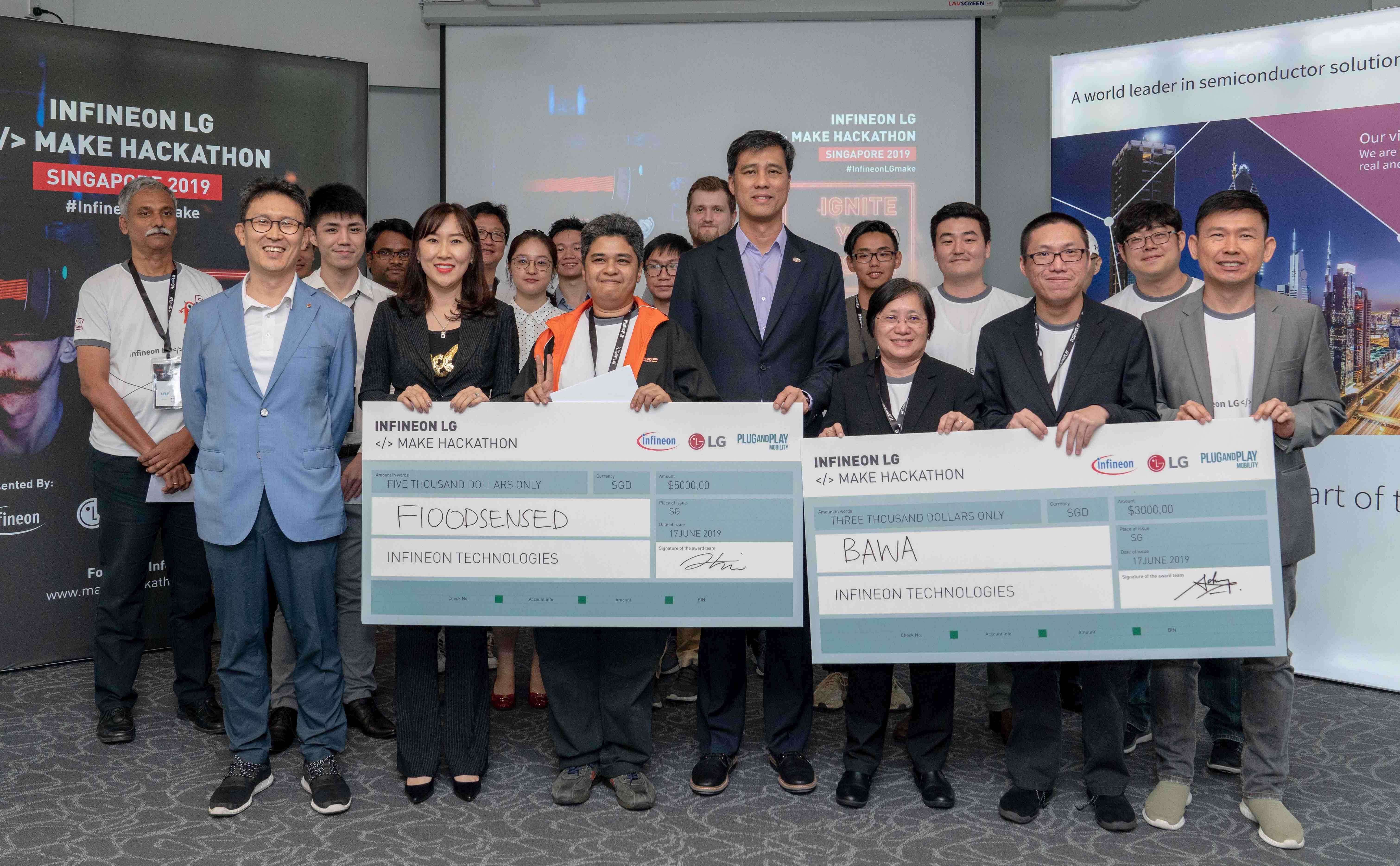 Infineon LG <> Make Hackathon | Vermilion Pinstripes Australia Singapore UK