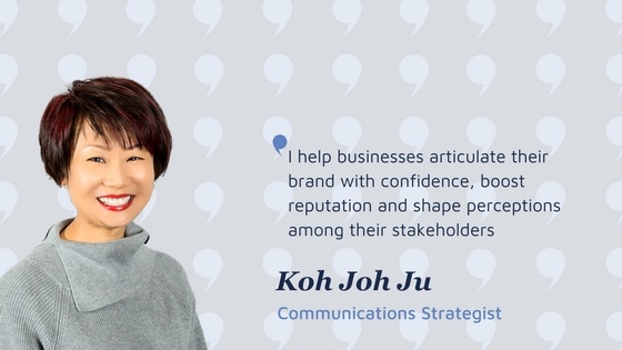 Koh Joh Ju Communications Strategist Vermilion Pinstripes | Vermilion Pinstripes Australia Singapore UK