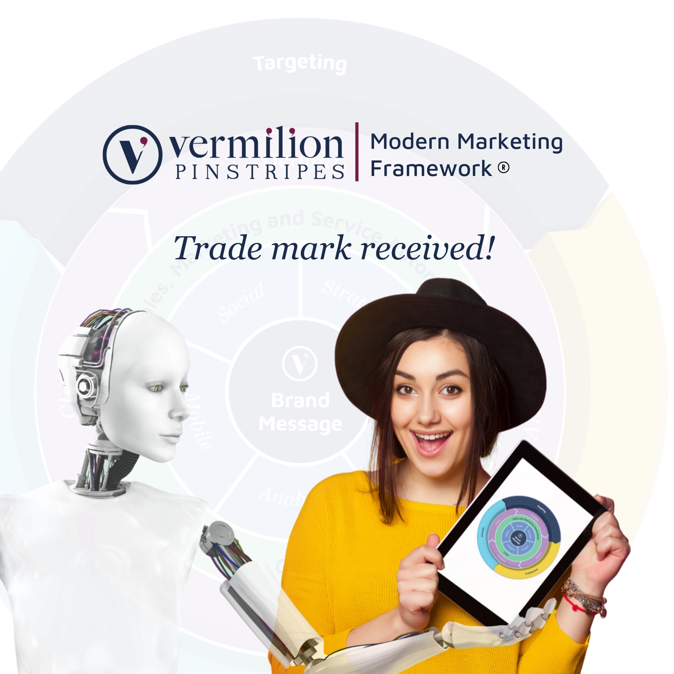 Vermilion Pinstripes Modern Marketing Framework is now trademarked by IP Australia