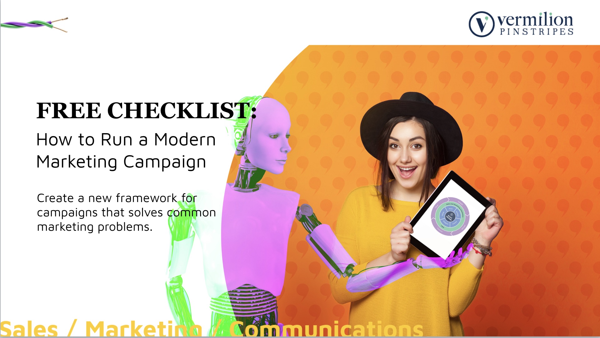 Free Marketing Campaign Checklist from Vermilion Pinstripes
