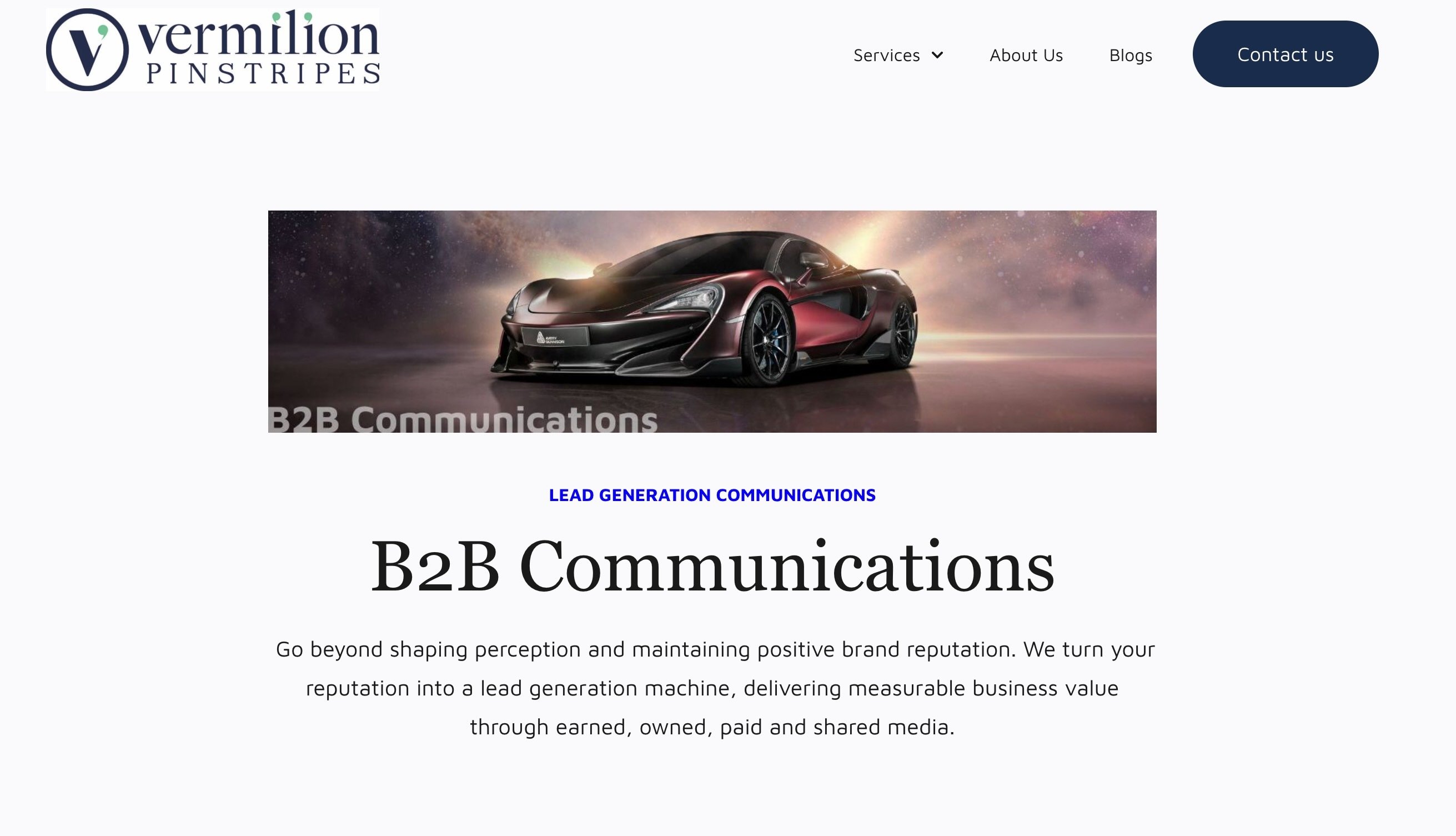 Announcing Vermilion Pinstripes' New Website | Vermilion Pinstripes